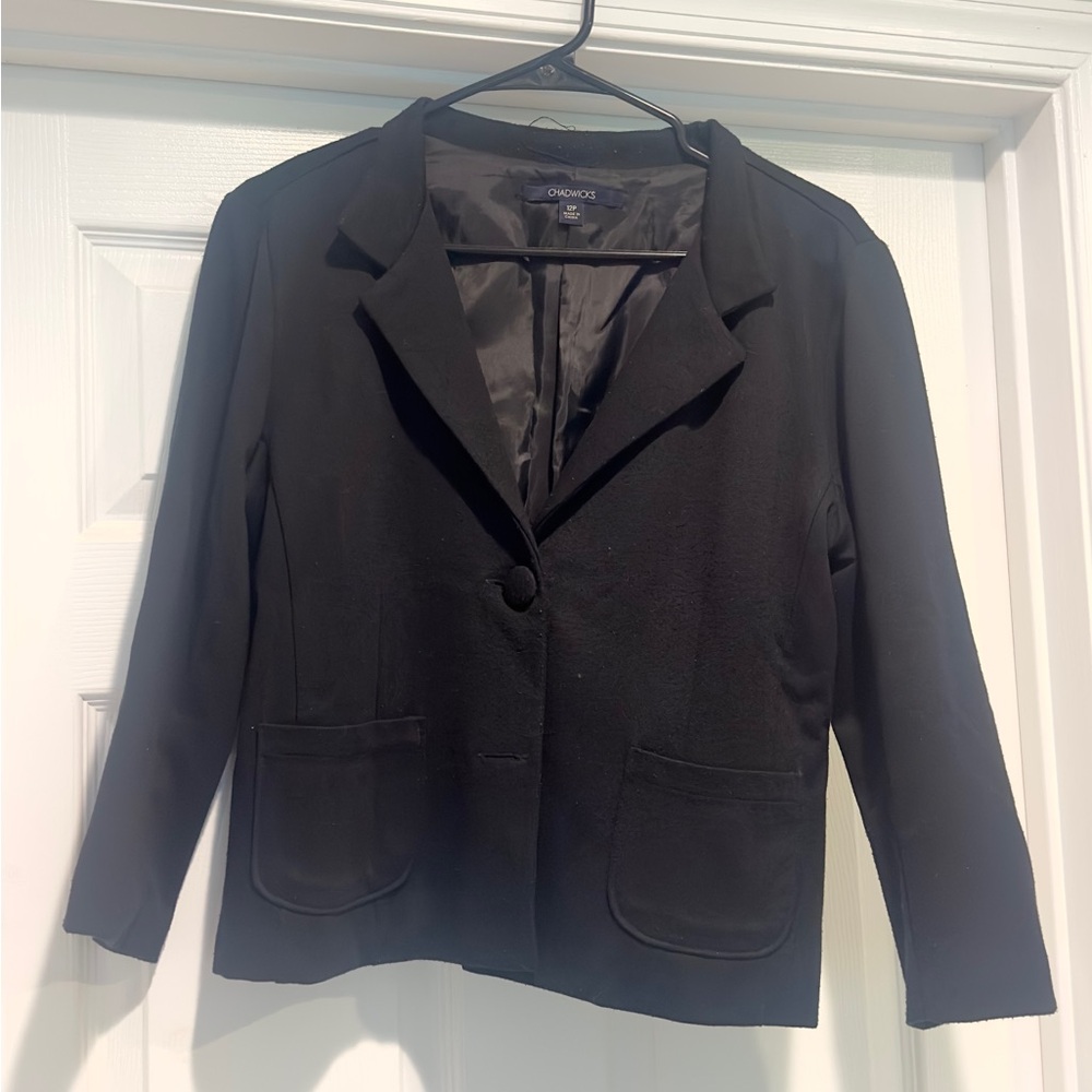 Chadwicks Black Blazer Classic Professional Style